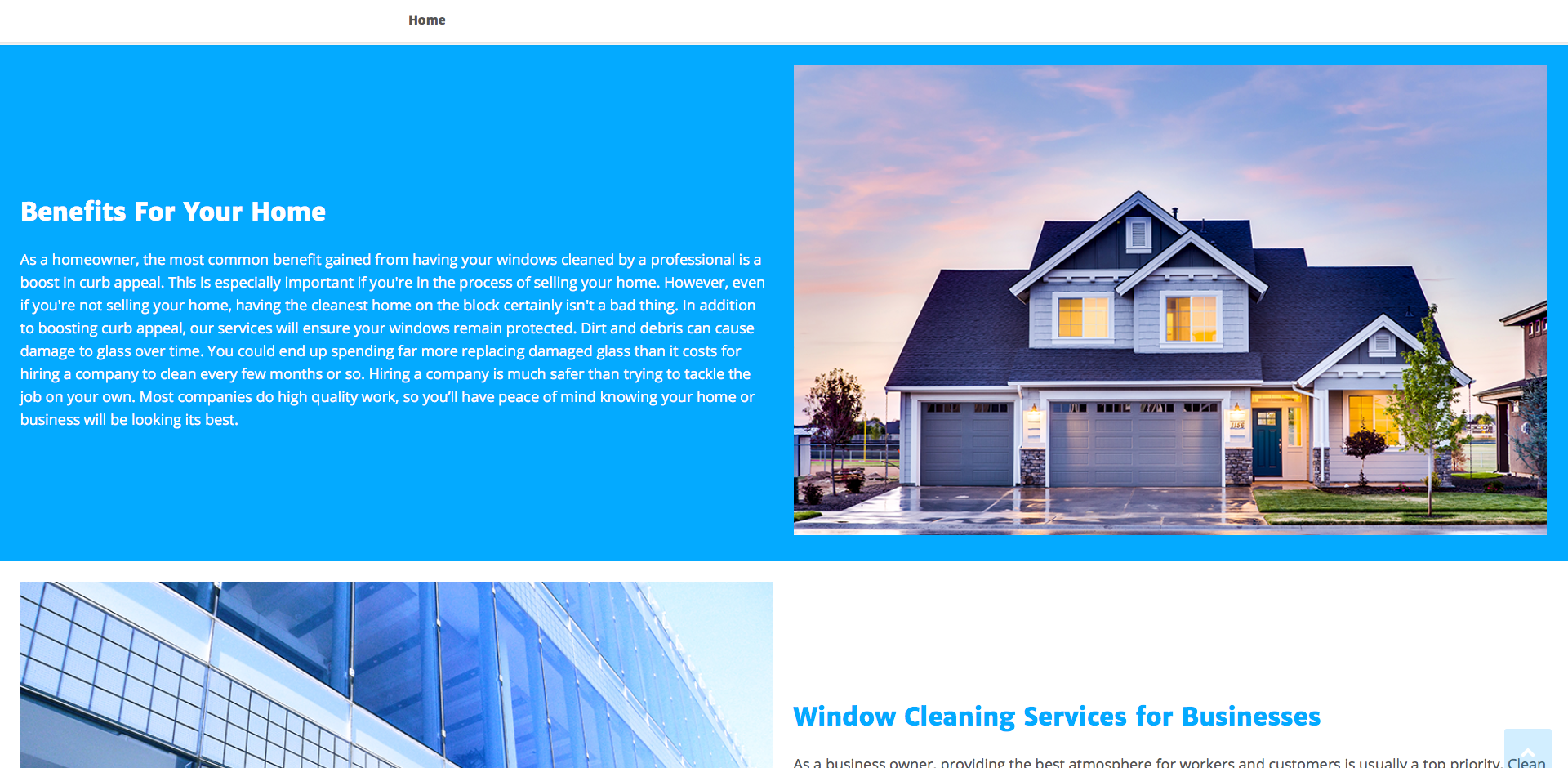 WindowsCleaning.net Web Design